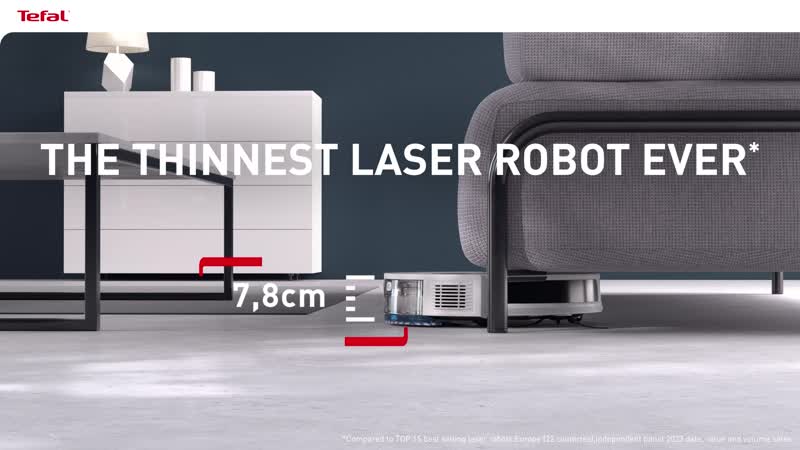 Robotporszívó Rowenta X-PLORER S65+ Laser a por automatikus kiürítésével RR8L85WH