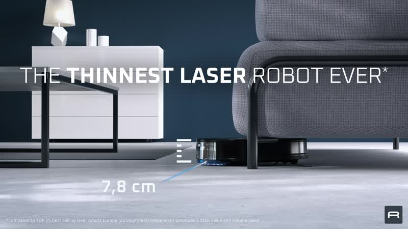 Robotporszívó Rowenta X-PLORER S65+ Laser a por automatikus kiürítésével RR8L85WH