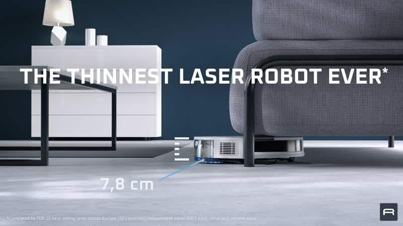 Robotporszívó Rowenta X-PLORER S70+ Animal Laser a por automatikus kiürítésével RR8497WH
